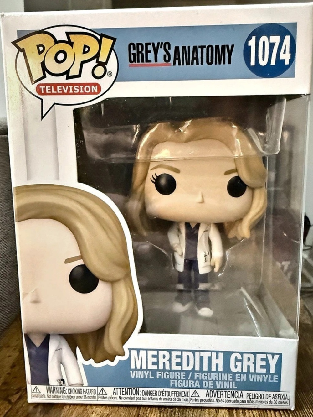 Funko Pop! Television Meredith Grey #1074 Vinyl Figure White & Yellow